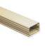 Ivory PVC raceway section 1.25 inches wide by 0.75 inches high, 6 feet long cable management duct