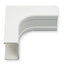 White ICC raceway inside corner cover for 1 3/4 inch cable management systems