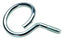 Chrome bridle ring with 3/4 inch ID and 10x24 threaded screw for cable management and rack mounting