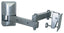 VMP small flat panel articulating wall mount in silver with adjustable arm and mounting bracket for 10 to 23 inch displays