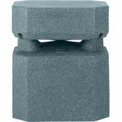 OWI 6.5 inch green octagon outdoor landscape speaker with weatherproof casing and mounting bracket