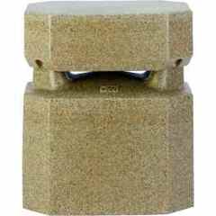 OWI 6.5 inch 2-way octagon landscape speaker in sandstone finish with protective grille Main image