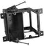 Arlington black nail-on power and low voltage new construction box with open frame design and mounting hardware