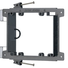 Arlington 2-gang nail-on low voltage mounting bracket with adjustable wings and fastening hardware for new construction inst… Main image