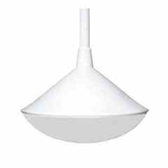 OWI 6.5 inch Mercury pendant speaker in white with cone-shaped design and mounting stem Main image