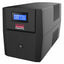 Maruson 2000VA Line-Interactive UPS with 8 outlets, digital display showing voltage and frequency, black tower design with c…