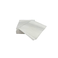 Stack of 100 white lint-free fiber optic cleaning wipes, 4x4 inches, non-abrasive for network equipment maintenance Main image