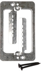 Caddy screw-on mounting plate bracket for existing construction with dual attachment points and mounting hardware Main image