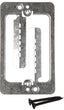Caddy screw-on mounting plate bracket for existing construction with dual attachment points and mounting hardware