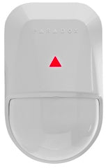 Paradox high-performance infrared motion detector with white housing and red indicator light Main image