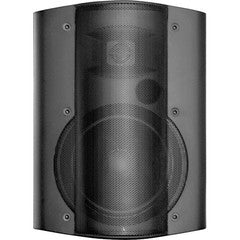OWI 5-inch black patio blaster speaker with front grille and mounting hardware visible