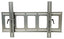 Silver tilting wall mount bracket for large flat panel displays 42 to 63 inches with vertical adjustment capability