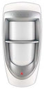 Paradox outdoor digital dual-optic high-performance PIR motion detector with white housing and gray sensor head