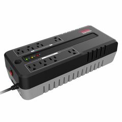 Maruson POP-625BS 625VA standby UPS with 8 outlets, black and gray casing, power management and software included