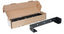 ICC Ladder Rack Wall Support Kit 2-Pack showing black steel wall mounting brackets in cardboard packaging