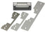 SECO-LARM universal electric door strike with metal mounting plates and bracket components for wood and metal door installat…