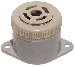 SECO-LARM miniature electronic security buzzer with gray cylindrical base and beige top cap, 85dB output Main image