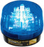 SECO-LARM blue LED strobe light with built-in siren and clear dome cover, security alarm accessory