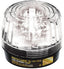 SECO-LARM LED strobe light with built-in siren featuring clear dome and black base for security applications