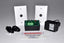 ETS Zone Microphone Audio Surveillance Kit with 2 white microphones, green circuit board, power adapter, and warning label