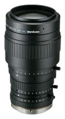 Computar 5 megapixel macro zoom telecentric lens with black barrel and focus ring for precision imaging applications