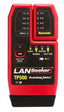 Platinum Tools LANSeeker TP500 cable tester with dual RJ45 ports and LED indicators for network cabling diagnostics