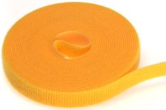 Yellow Rip-Tie 1/2 inch Velcro WrapStrap roll, 75 feet long, for cable management and organization