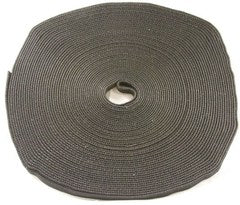 Rip-Tie 3/4 inch gray velcro wrap strap roll, 75 feet, with center hole for cable management