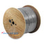 Wooden spool of gray 350MHz UTP riser cable with 24AWG 25-pair twisted pair networking wire