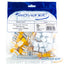 Wavenet Cat5e yellow keystone jacks 25-pack with Keystone and RJ-45 connectors for structured cabling installations
