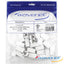 Wavenet CAT6 keystone coupler 25-pack white connectors with RJ-45 straight-through snap-in design for network cabling