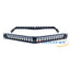Wavenet 1U angled blank patch panel with 24 ports, numbered slots, and management bar for network rack installation