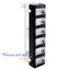 12-port wall-mounted F/UTP blank patch panel with numbered RJ45 connectors and white mounting brackets