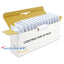 Wavenet 4 Port Single-Gang Flush Style Faceplate 25 Pack with white faceplates and ID window labels in retail packaging
