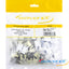 25-pack of white Cat6A Keystone Jacks by Wavenet with RJ-45 connectors for structured cabling installations