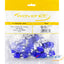 25-pack of blue Cat6 Keystone Jacks with white strain relief, RJ-45 connectors for network cabling