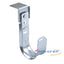 Wavenet J-Hook ceiling mount bracket in galvanized steel with adjustable hardware and cable support slot