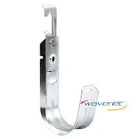 Wavenet J-Hook Multi-Function Batwing Style 2-inch cable management clip with mounting hardware and installation slot