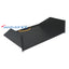 Black 3U solid bottom rack shelf for 15-inch server cabinets with mounting brackets
