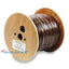 Wooden spool of 18 gauge 5 conductor thermostat cable with brown insulated wiring, 500 feet