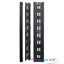 Wavenet VCNB 74 vertical double-sided metal cable manager with slot openings for organized rack cable routing