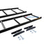 5-foot ladder rack runway with black steel frame and butt-splice kit including mounting brackets, bolts, nuts, and washers f…