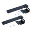 WL-LRA06RPK-BK black retaining post kit with mounting brackets, bolts, and nuts for server rack cable management