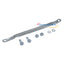 WL-LRAGK grounding strap kit with braided copper strap, hex bolts, nuts, and lock washers for rack equipment grounding