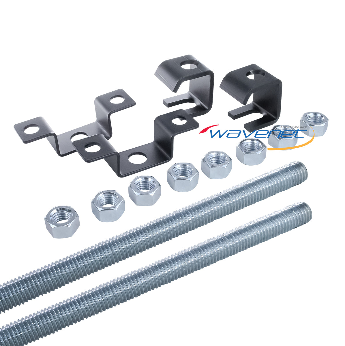 Ladder Rack Threaded Rod Support Ladder Rack Ceiling Support Kit - Rod Pair Black – CablingPlus