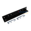 Black wall angle support bracket with mounting holes and stainless steel hardware including eye bolts and nuts