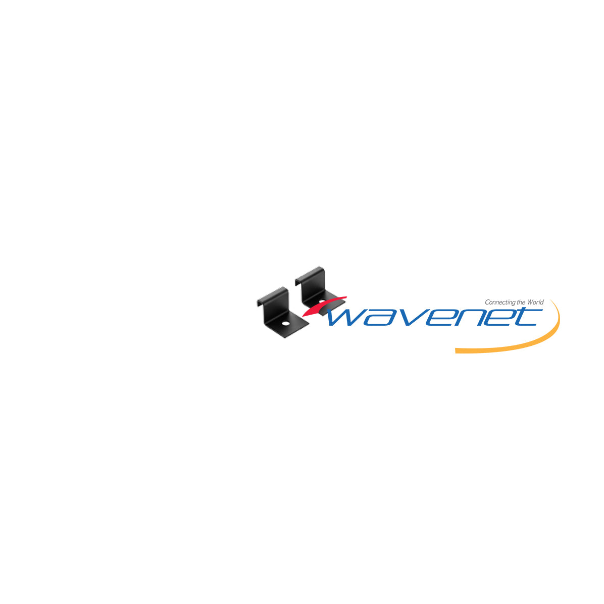 WL-LRAVWB vertical wall bracket kit with black mounting clips for network cabling installation