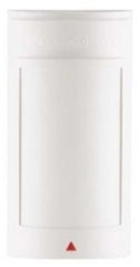White cylindrical motion detector module with pet immunity feature and red indicator light for security systems Main image