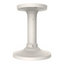 White 10-inch pedestal mount for large turret cameras with circular base and vertical pole