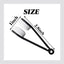 Fiber optic wet/dry quickclean tool showing 1-inch and 2.5-inch cleaning head sizes for network cabling maintenance